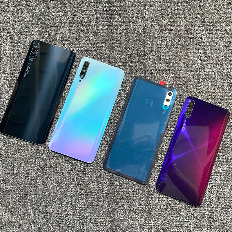 6.59 "; 2019 สําหรับ Huawei Y9S แบตเตอรี่ฝาหลังกระจกด้านหลังประตูกรณีกาวใหม่เปลี่ยน