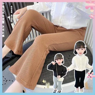 Girls childrens corduroy flared pants 2023 spring and autumn fashionable childrens casual pants fashionable all-match trousers