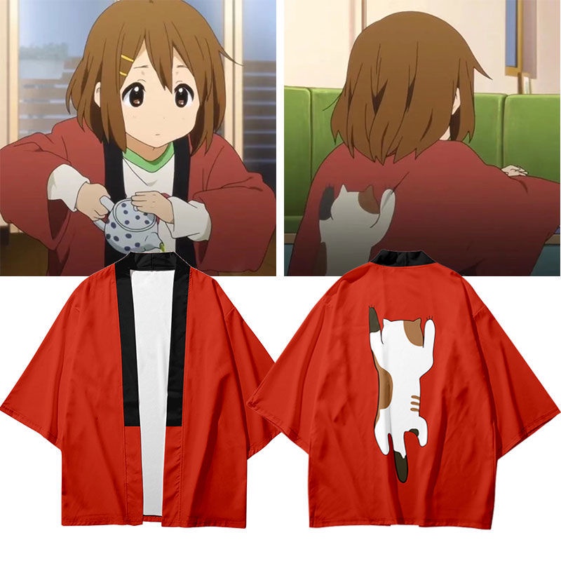 อนิเมะ K-ON!Hirasawa Yui เสื้อคาร์ดิแกนกิโมโน แบบดั้งเดิม สไตล์ญี่ปุ่น แฟชั่นฤดูร้อน สําหรับเด็กผู้หญิง