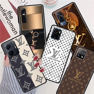 เคสโทรศัพท์มือถือ ซิลิโคน TPU กันกระแทก ลายโลโก้ LV แฟชั่น สําหรับ Vivo V20 V21 V23E 4G 5G V23 PRO