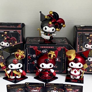 【ของแท้ พร้อมส่ง】toptoy ฟิกเกอร์ Kuromi Poker Kingdom series Blind Box Sanrio น่ารัก 2 ชิ้น