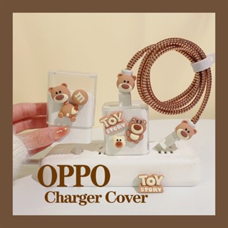 เคสโทรศัพท์มือถือ ป้องกันสายชาร์จ ลายหมีบราวน์น่ารัก สําหรับ OPPO Reno7 6 5 4 K9 Pro X3 X2 8T K10