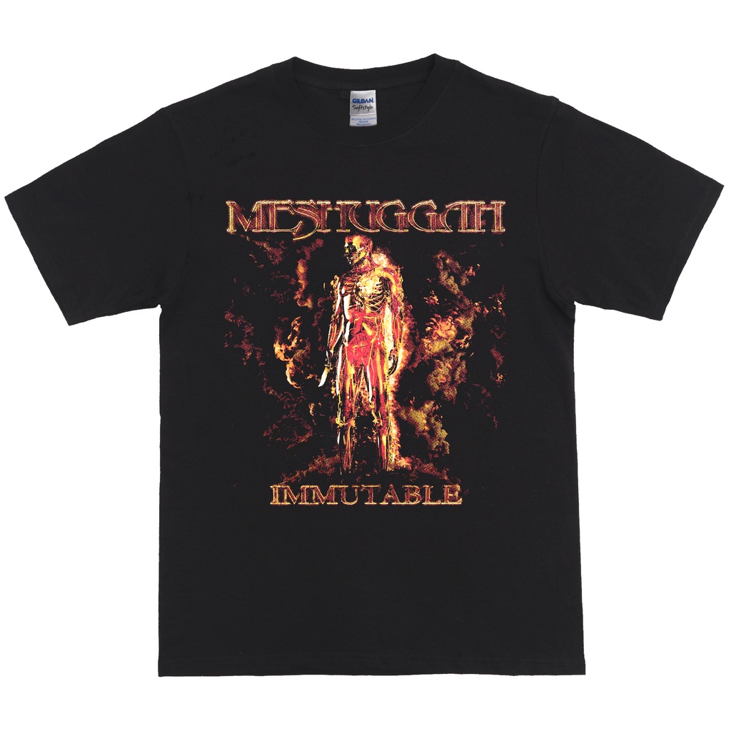 Kaos band เสื้อยืด อัลบั้ม meshuggah - วงดนตรีที่สมจริง โดย whitecush