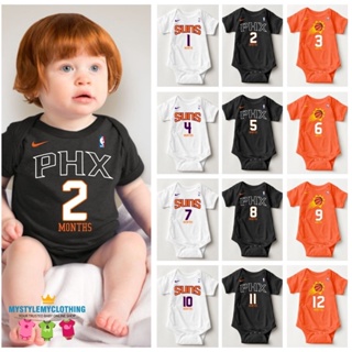 เสื้อกีฬาบาสเก็ตบอล ลายทีม PhoenixSuns GBWB สําหรับเด็ก