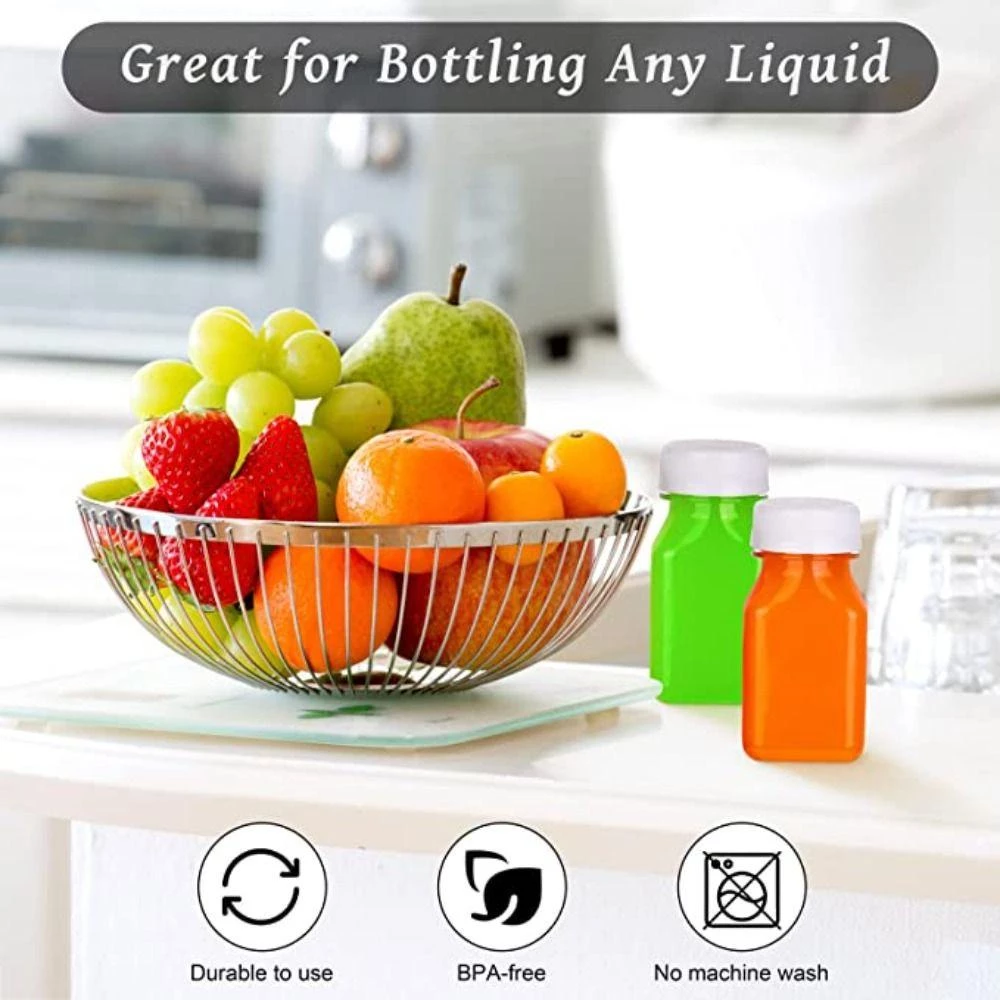 ARCOIRIS ขวดน้ำผลไม้พลาสติกทรงสี่เหลี่ยม 120ML ฝาปิดกันงัดแงะ thumbnail 8