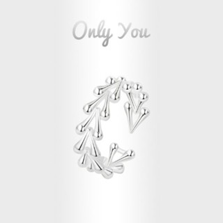 Only You แหวนเงิน S925 รูปหัวใจ กลวง หรูหรา เรียบง่าย สําหรับผู้หญิง