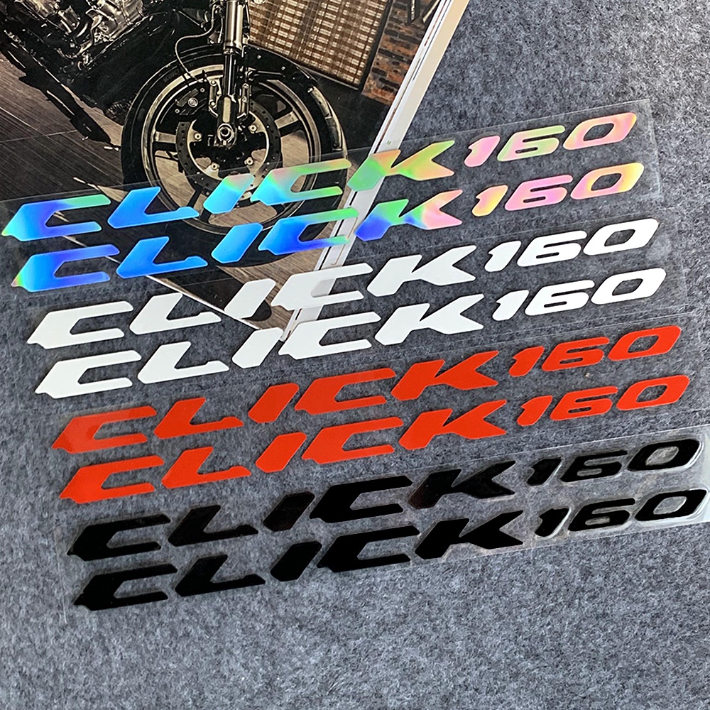 สําหรับ HONDA CLICK160 CLICK 160 3D สติกเกอร์สะท้อนแสง CLICK โลโก้ถังสัญลักษณ์ Decal อุปกรณ์เสริมรถจ