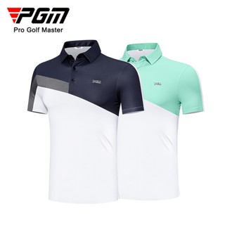 Pgm golf เสื้อโปโลแขนสั้นลําลอง ระบายอากาศ แห้งเร็ว เหมาะกับหน้าร้อน สําหรับผู้ชาย YF569