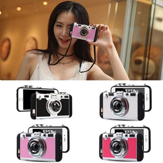 【Emily In Paris Same Paragraph】เคสโทรศัพท์มือถือ PC ซิลิโคนนิ่ม กันกระแทก ลายกล้องถ่ายรูป สไตล์เรโทร พร้อมสายคล้อง สําหรับ IPhone 14 13 12 Pro Max Xs Max 7 8 Plus 6 6s 11 Pro Max
