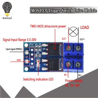 โมดูลสวิตช์ควบคุมมอสเฟต 15A 400W PWM