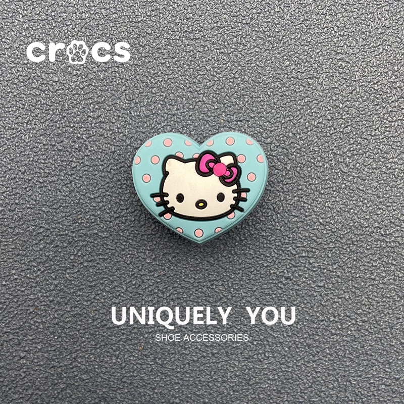 Crocs jibbitz charms การ์ตูนแมวน่ารักตกแต่งหัวเข็มขัดรองเท้าแฟชั่นเครื่องประดับ DIY
