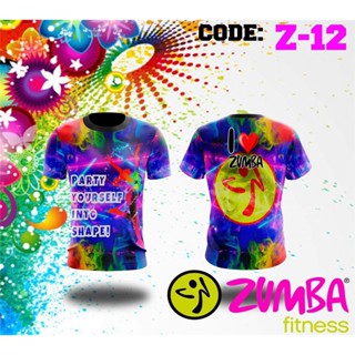 เสื้อยืดแขนสั้น พิมพ์ลาย Love Zumba Dance แฟชั่นฤดูร้อน สําหรับผู้ชาย และผู้หญิง ไซซ์ XS-3XL