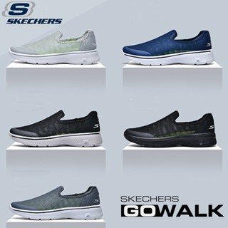 Go WALK รองเท้าผ้าใบโลฟเฟอร์ ผ้าตาข่าย ระบายอากาศ สวมใส่สบาย เหมาะกับการวิ่งจ๊อกกิ้ง แฟชั่นฤดูร้อน สําหรับผู้ชาย