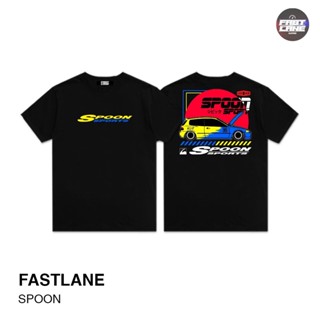 GmN4 //เสื้อยืด Oversize สายซิ่ง Spoon Sports Fastlane เสื้อผู้ชาย/ผู้หญิง!