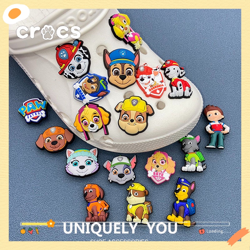 Crocs jibbitz charms PAW Patrol เข็มกลัด ลายการ์ตูนตัวละคร สําหรับตกแต่งเครื่องประดับ รองเท้า crocs