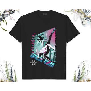 [S-5XL] เสื้อยืด พิมพ์ลาย Marvel Spider-Man Spiderverse Spider-Gwen City Pose เหมาะกับของขวัญ สําหรับผู้ใหญ่L&gt;D