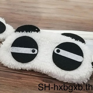 Panda Sleeping Face Cover Comfy Handheld Eyeshade Man-carried Korean Plush Unisex Shade Patch for Women and Men