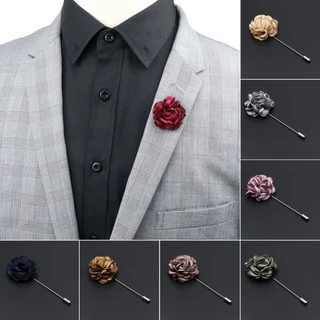 Zonfaz ผู ้ ชาย Handmade เข ็ มกลัดดอกไม ้ เข ็ มกลัด Pin เสื ้ อ Corsage Collar Lapel Pin งานแต ่ งงาน Boutonniere เครื ่ องประดับเสื ้ อผ ้ าอุปกรณ ์ เสริม