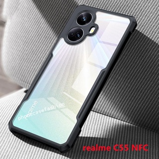 เคสโทรศัพท์มือถือแบบแข็ง ใส กันกระแทก กันรอยเลนส์กล้อง สําหรับ Realme C55 NFC 5G realmeC55