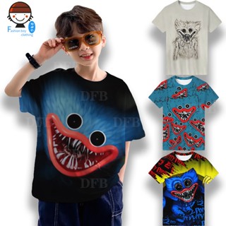 เสื้อยืดแขนสั้น พิมพ์ลายอนิเมะ POPPY PLAYTIME 3 มิติ เข้ากับทุกการแต่งกาย แฟชั่นสําหรับเด็กผู้ชาย และผู้หญิง [อายุ 3-12 ปี]