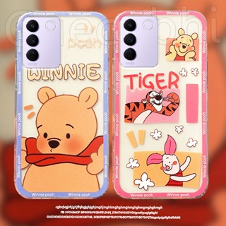 เคสโทรศัพท์มือถือ ซิลิโคนนิ่ม แบบใส ลายหมีน่ารัก สําหรับ Vivo V27e V27 V27Pro 5G 2023 V27 Pro 5G