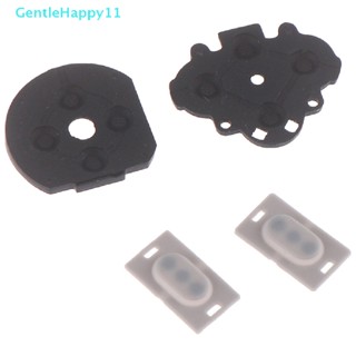 Gentlehappy ปุ่มสวิตช์ยางซิลิโคน แบบเปลี่ยน สําหรับ PSP 1000 4 ชิ้น ต่อชุด
