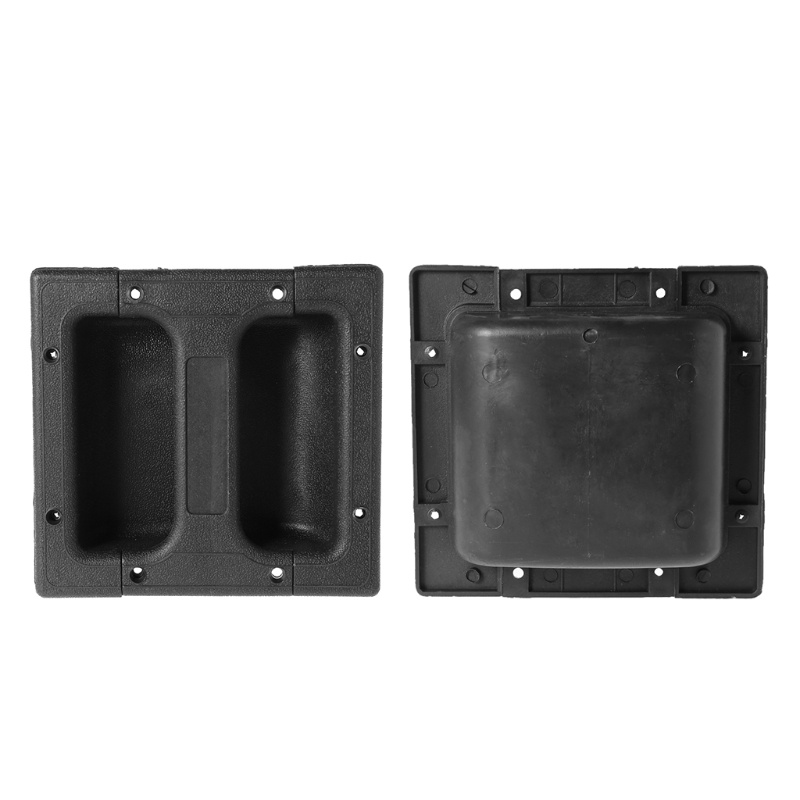 Shas ที่จับลําโพง มือจับประตูบานเลื่อน สีดํา สําหรับตู้เสื้อผ้า