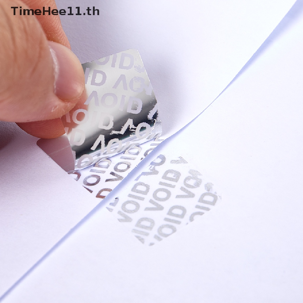 Timehee สติกเกอร์ฉลาก ป้องกันการงัดแงะ (40 มม.*20 มม.) 100 ชิ้น