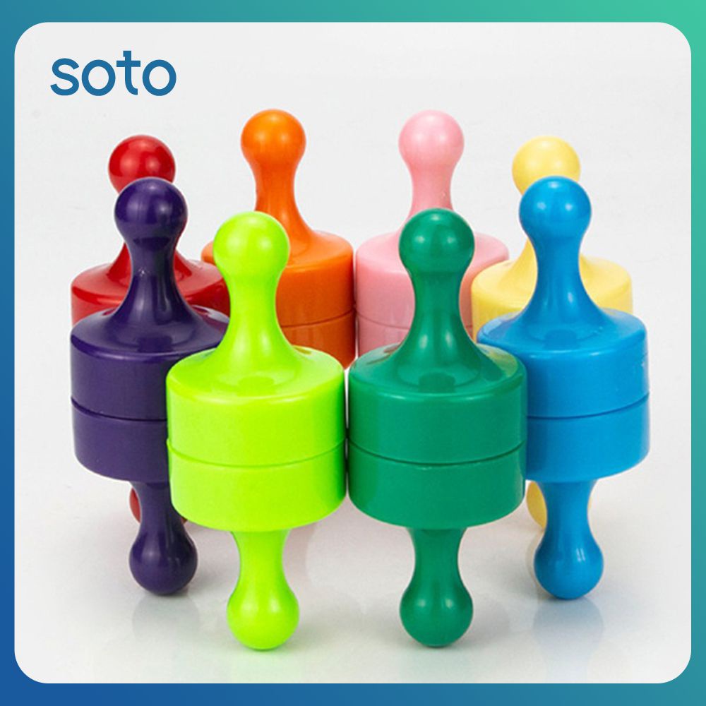 ♫สีแม่เหล็กที่แข็งแกร่ง Pushpin Noticeboard Thumbtacks ข้อความตู้เย็นสติ๊กเกอร์ไวท์บอร์ดแม่เหล็กการเรียนการสอนภาพวาดปุ่มแม่เหล็ก