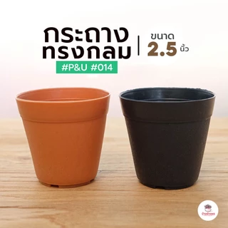 กระถางกลม P&U #012 #014 #016 2 นิ้ว - 4 นิ้ว กระถางแคคตัส กระถางกระบองเพชร