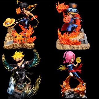 ((พร้อมส่ง) โมเดลฟิกเกอร์ Pirate Neutral Group GK Kiki Sabo Ace Phoenix L0L0