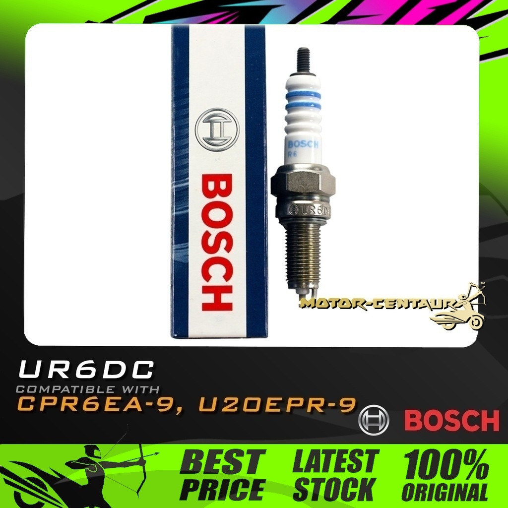 PALAM PENCUCUH BOSCH SPARK PLUG UR6DC (U20EPR-9, CPR6EA-9) สําหรับ WAVE125