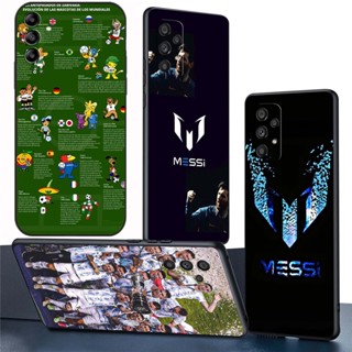 เคสโทรศัพท์มือถือ ซิลิโคนนิ่ม TPU ลายทีมชาติฟุตบอล Argentina Messi 1 FM133 สําหรับ Samsung Galaxy M54 M14 A23 A14 A24 4G F14 Note 8 9 S7 Edge S30