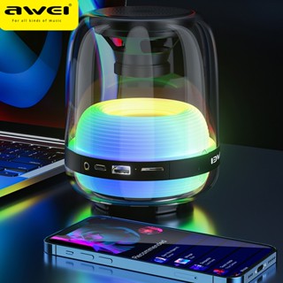 Awei Y386 ลําโพงซับวูฟเฟอร์ไร้สายบลูทูธ 5.1 LED หลากสี แบบพกพา