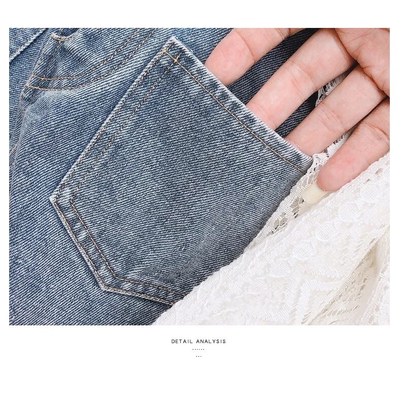 🔥 เอี๊ยมรุ่นใหม่ล่าสุด 🔥 เอี๊ยมยีนส์เด็กกระดุมเงินแฟชั่นสุดจ๊าบกระดุมโชว์ด้านหน้า4เม็ด สายปรับได้2ระดับ - รูปที่ 5