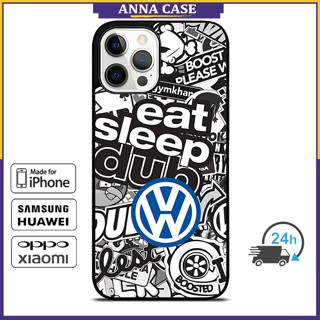 เคสโทรศัพท์มือถือ ลายสติกเกอร์ VW สําหรับ iPhone 14 Pro Max 13 Pro Max Samsung Galaxy Note10+ S21Ultra