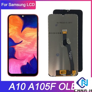 หน้าจอสัมผัสดิจิทัล LCD OLED สําหรับ Samsung galaxy A10 A105 DS A105F A105FD A105