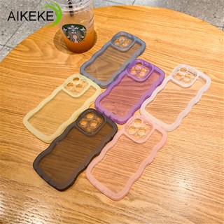 เคสโทรศัพท์มือถือ ซิลิโคนนิ่ม TPU แบบใส ลายคลื่น เรียบง่าย สําหรับ Redmi Note 12 Pro Plus 12 Pro+ Redmi 12C 5G