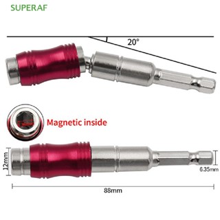 Superaf ขายดี ดอกสว่านไขควง แม่เหล็ก หกเหลี่ยม 1/4 นิ้ว เปลี่ยนเร็ว