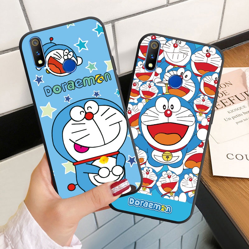 ปลอกสําหรับRealme 2 3 5 Pro 5i 5s Soft Silicoenเคสโทรศัพท์ฝาครอบโดราเอมอน ราคา ถูกที่สุด ดีลบีเคเค