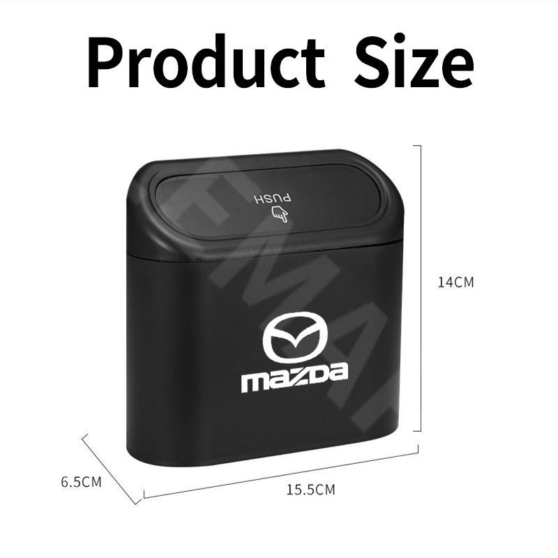 ถังขยะแขวนรถยนต์ อเนกประสงค์ ขนาดเล็ก สําหรับ Mazda 2 3 CX5 CX30 CX8 CX3 Mazda2 6 5 bl gh gp ราคา ถูกที่สุด ดีลบีเคเค แกลเลอรีภาพที่ 3