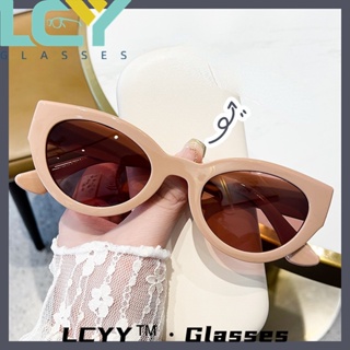 Lcyy2023 ใหม่ แว่นตากันแดด ทรงตาแมว ป้องกันรังสียูวี สไตล์เรโทร 15953