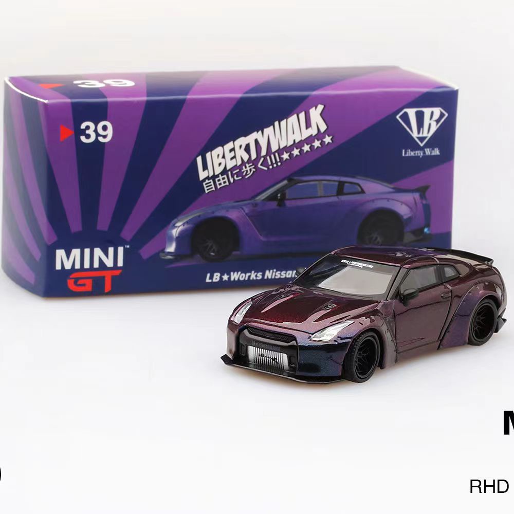 Minigt Out of Print Rare Model 1: 64 Nissan LB WORKS GTR R35 รถโมเดลของเล่น