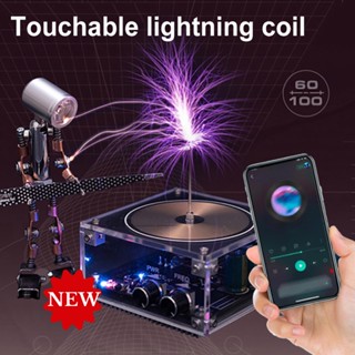 เครื่องกําเนิดไฟฟ้า ลําโพงบลูทูธไร้สาย Tesla Music Tesla Coil AC110-240V 50/60Hz แรงดันไฟฟ้าสูง 2023