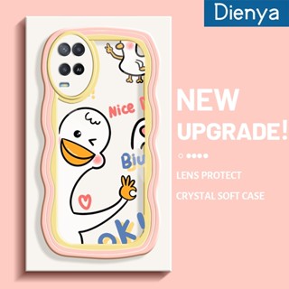 เคสโทรศัพท์มือถือ ซิลิกาเจลนิ่ม ใส กันกระแทก ลายการ์ตูนเป็ด Nice Duck สร้างสรรค์ สําหรับ OPPO A55 4G A54 2021 4G