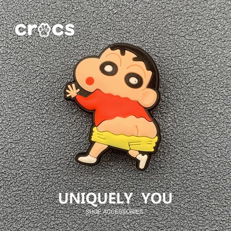 อุปกรณ์เสริมหัวเข็มขัด รูปชินจัง สําหรับตกแต่งรองเท้า Crocs DIY