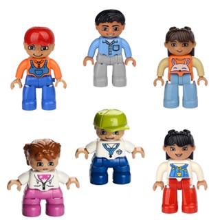 ของเล่นตัวต่อเลโก้ รูปตุ๊กตา ขนาดใหญ่ DIY สําหรับเด็กอนุบาล