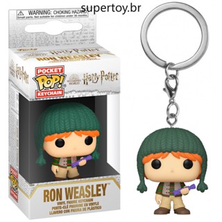 พวงกุญแจฟิกเกอร์ Funko Pop Ron Weasley Harry Potter ขนาดเล็ก