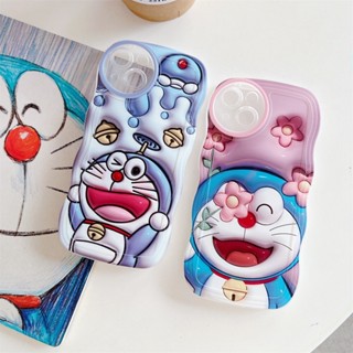 เคสโทรศัพท์มือถือแบบนิ่ม ลายการ์ตูนโดเรม่อนแฮปปี้ สําหรับ Samsung Galaxy S23 S22 S21 S20 Plus Ultra FE A14 5G 4G S23Ultra S22Ultra