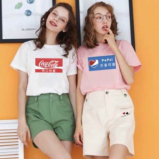 ❦Coca-Cola &amp; PePsi short sleeve single sell T Shirt 4colour Unisex All size Cotton Funny Cartoon #CO_03